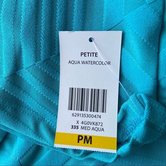 NWT TanJay Aqua Watercolour Bell Sleeve Top - Picture 11 of 16